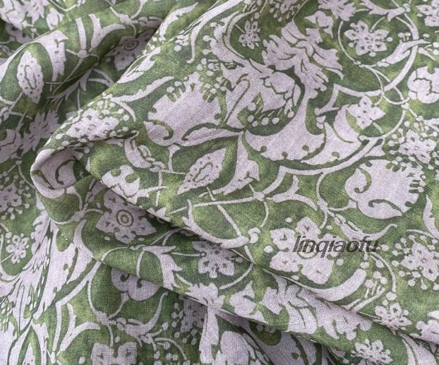 Vysoká kvalita ramie svetlo zelené oblečenie textílie