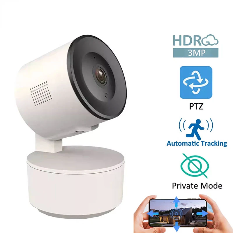 WiFi 3MP HDR IP Kamera 1080P Bezpečnostné Automatické Sledovanie Pohybu Detekciu Hlas Intercom Krytý HD Baby Monitor