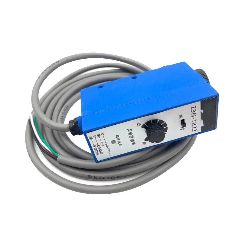 Z3N-TB22 ( Green & Blue Light Source) Farebný Kód Senzor Taška Stroj na Výrobu Fotoelektrický Snímač 10-30VDC