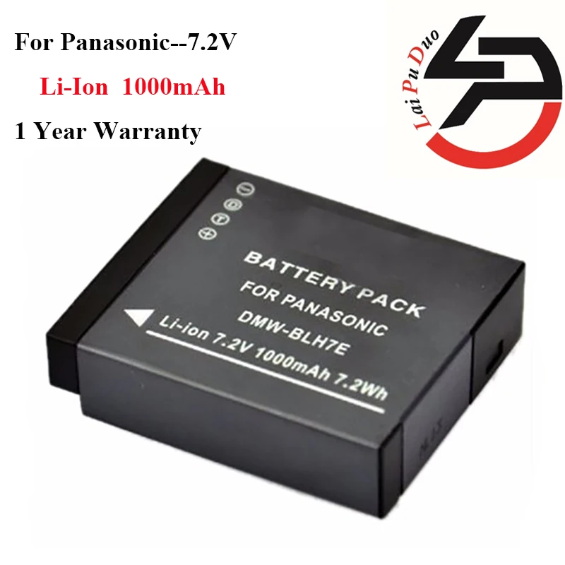 Zbrusu Nový 1000mah Náhradné Batéria Pre Kamery Panasonic DMW-BLH7 DMW-BLH7E DMW-BLH7PP GM1