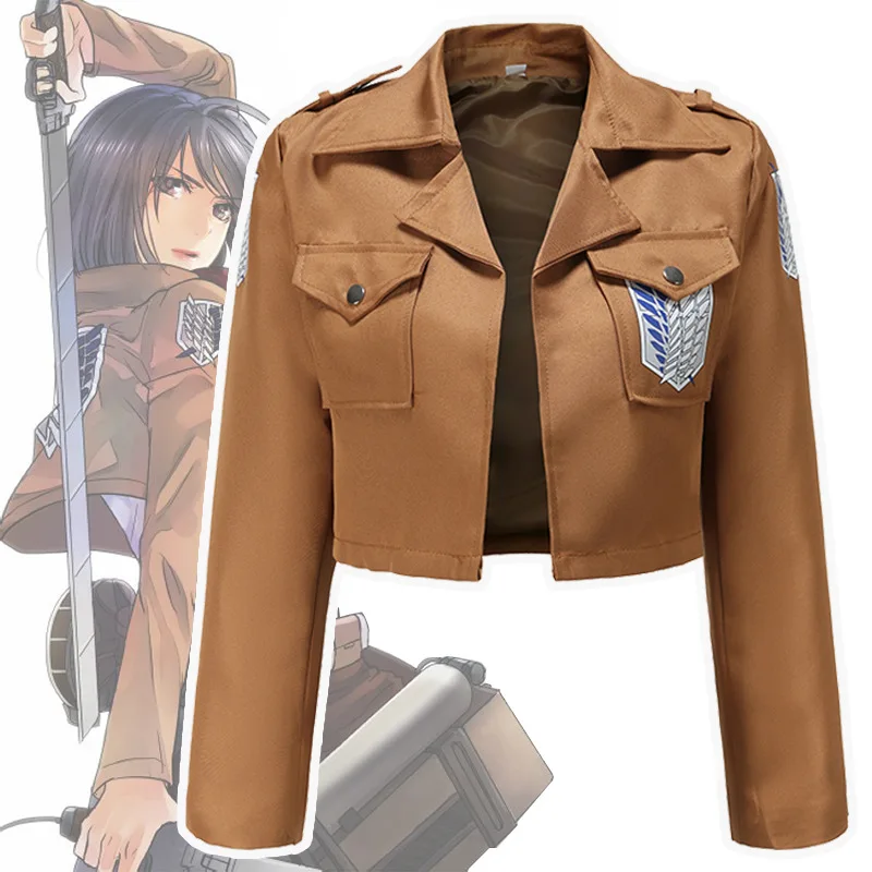 Útok Na Titan Bunda Scout Pluku Cosplay Kostým Kabát Shingeki No Kyojin Bunda Anime COS Mikasa Ackermana Eren Oblečenie