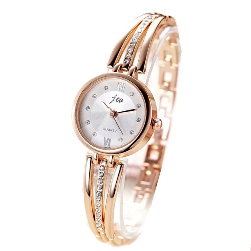 Ženy Hodinky Nové ružové Zlato Striebro Dámy Náramok Dámske Hodinky Quartz Šaty Náramkové hodinky Feminino Reloj Mujer Kol Saati