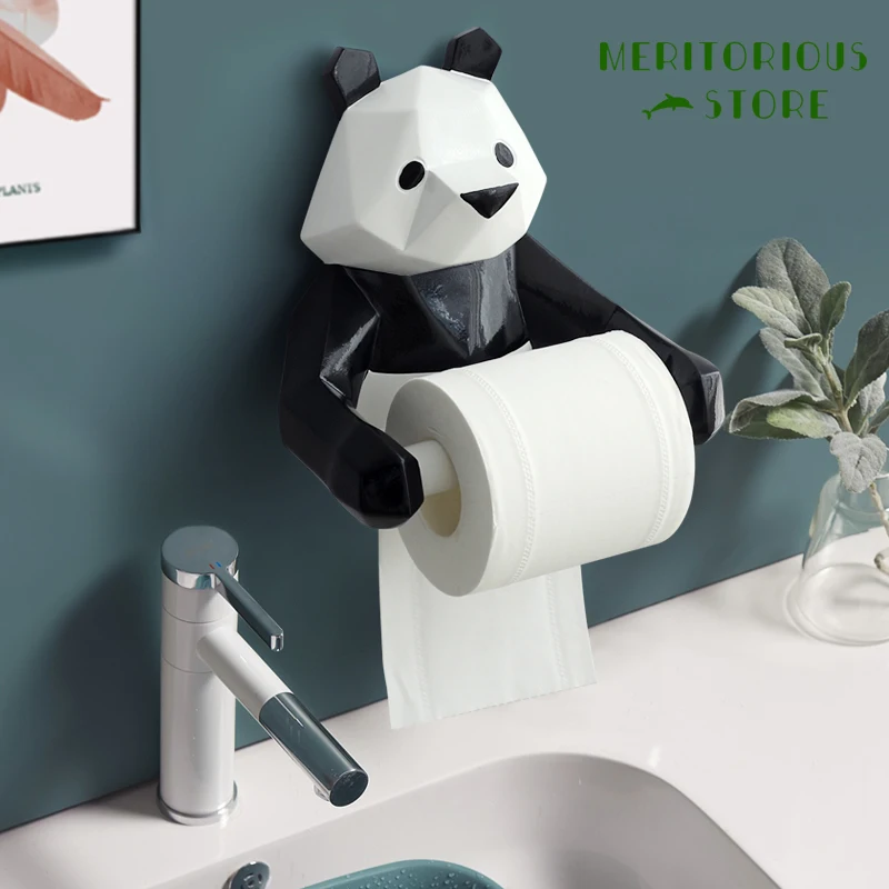 Živica Panda Figurin Roll Wc Tkaniva držiak na Stenu Tkaniva Držiak Papiera Tkaniva box Držiteľ Kúpeľňa Dekorácie Tkaniva Box